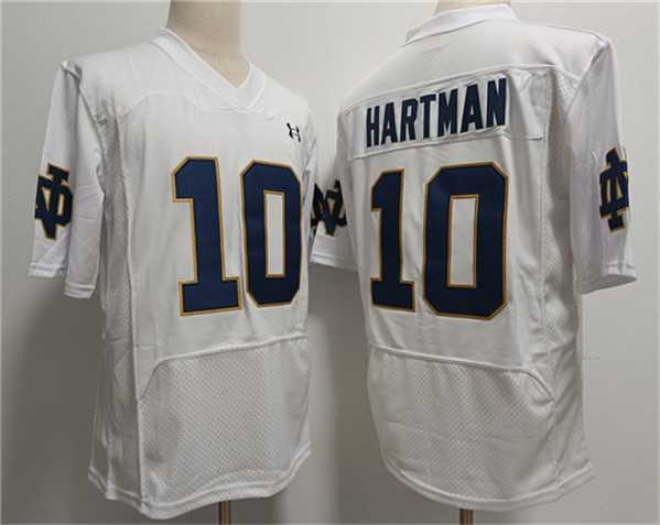 Men%27s USC Trojans #10 Sam Hartman White With Name Stitched Jersey->usc trojans->NCAA Jersey